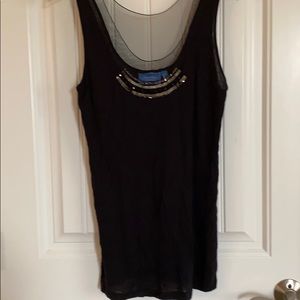 Tunic length dressy tank